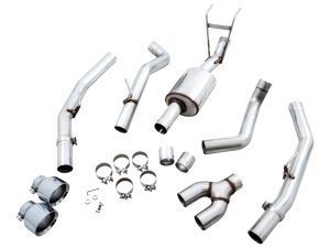 RAM 1500 Performance Exhaust - Rear - AWE Tuning - 0FG Dual Rear Exit Cat-Back - Chrome Silver - `09-`18